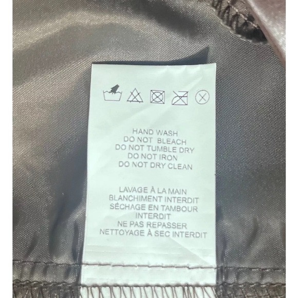 Deluc Dark Chocolate PU Dress Pants Women's Size Medium NWT - Picture 7 of 10